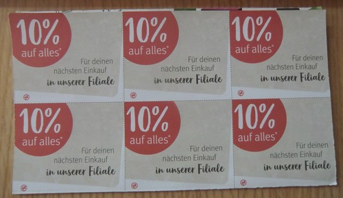 Rossmann coupon 10 - ✿6x, coupon✿10%