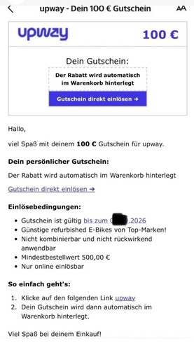 Upway refurbished bikes 100 - e-bikes,