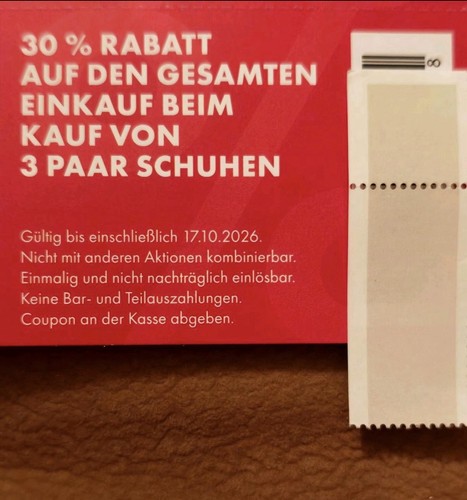 Rabatt gutschein beim kauf - 30%,