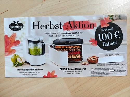 Keimling 100 rabatt bis - 100,