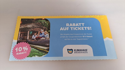Gutschein für das klimahaus - für,