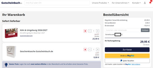 Rabatt schlemmerblock - 19€,