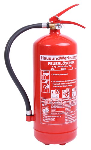 Pulver feuerlöscher abc - pulver-feuerlöscher, gp-6x